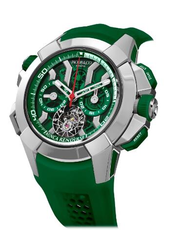 Jacob & Co EC360.20.AC.AC.ABRUA Epic X Chrono Tourbillon Titanium Green replica watch